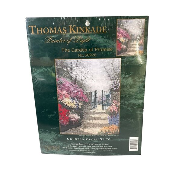 Candamar Designs Thomas Kinkade Counted Cross Stitch Garden of Promise #50926 - Picture 1 of 2